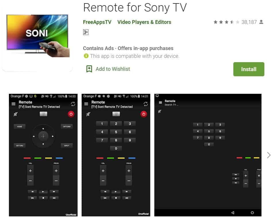 Remote-for-TV-Sony