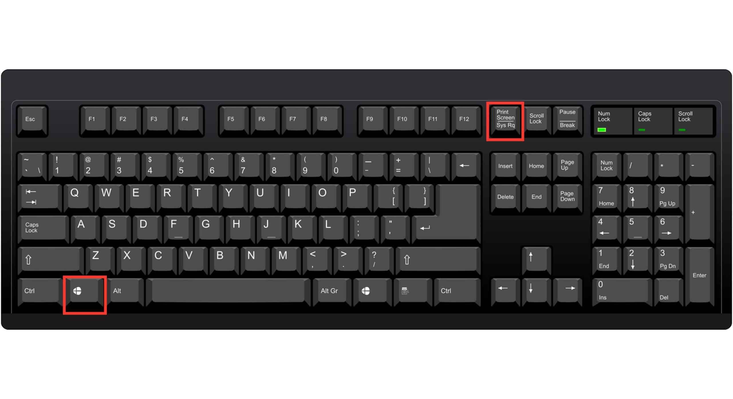 Temukan-tombol-Windows-dan-PrtSc-atau-Prt-Sc-Sysrq-pada-keyboard-laptopPC-Anda